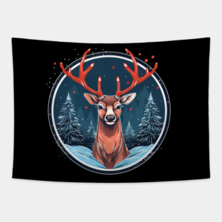 Deer in Ornament, Love Deers Tapestry