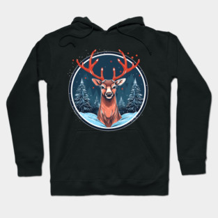 Deer in Ornament, Love Deers Hoodie