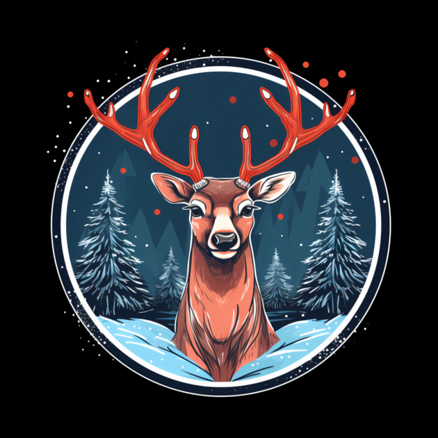 Deer in Ornament, Love Deers by logiamerch