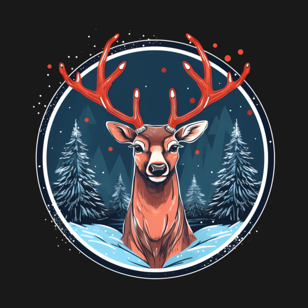 Deer in Ornament, Love Deers by logiamerch