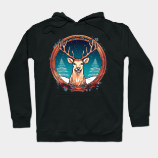 Deer in Ornament, Love Deers Hoodie
