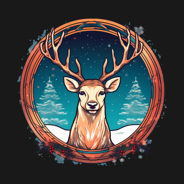 Deer in Ornament, Love Deers by logiamerch