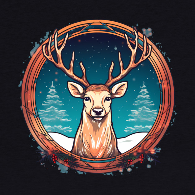 Deer in Ornament, Love Deers by logiamerch