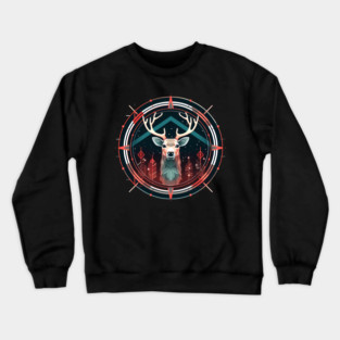 Deer in Ornament, Love Deers Crewneck Sweatshirt