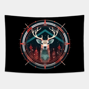 Deer in Ornament, Love Deers Tapestry