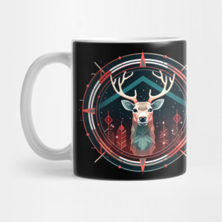 Deer in Ornament, Love Deers Mug