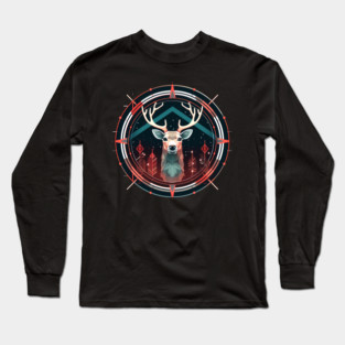 Deer in Ornament, Love Deers Long Sleeve T-Shirt