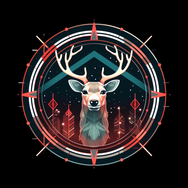 Deer in Ornament, Love Deers by logiamerch