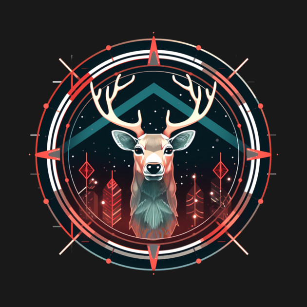 Deer in Ornament, Love Deers by logiamerch