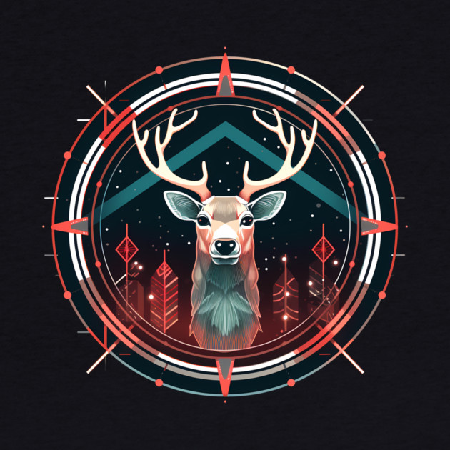 Deer in Ornament, Love Deers by logiamerch