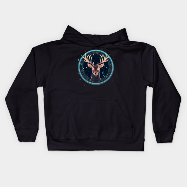 Deer in Ornament, Love Deers Kids Hoodie by logiamerch