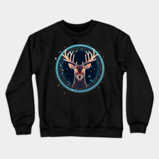 Deer in Ornament, Love Deers Crewneck Sweatshirt