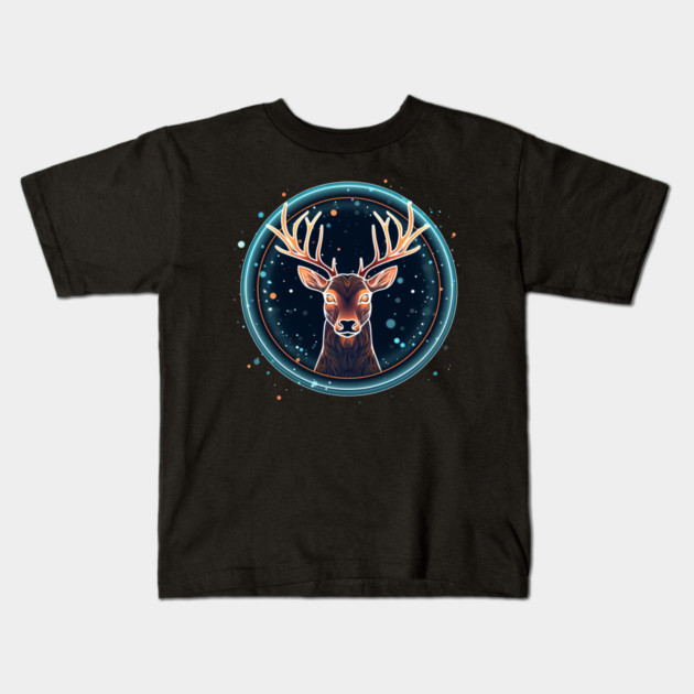 Deer in Ornament, Love Deers Kids T-Shirt by logiamerch