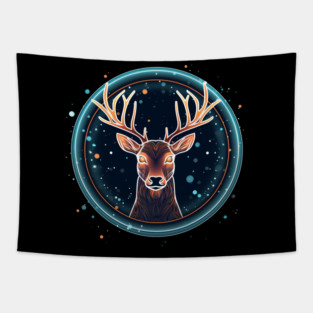 Deer in Ornament, Love Deers Tapestry