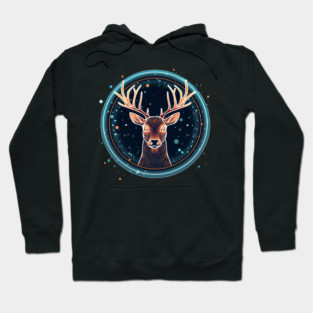 Deer in Ornament, Love Deers Hoodie