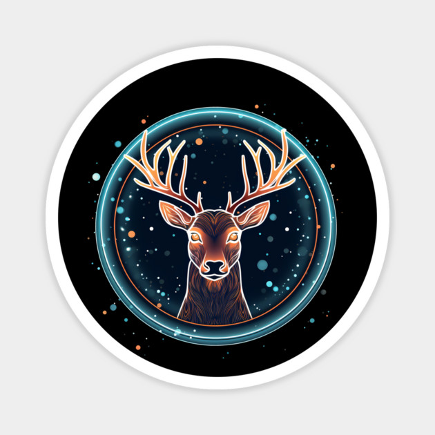 Deer in Ornament, Love Deers Magnet by logiamerch