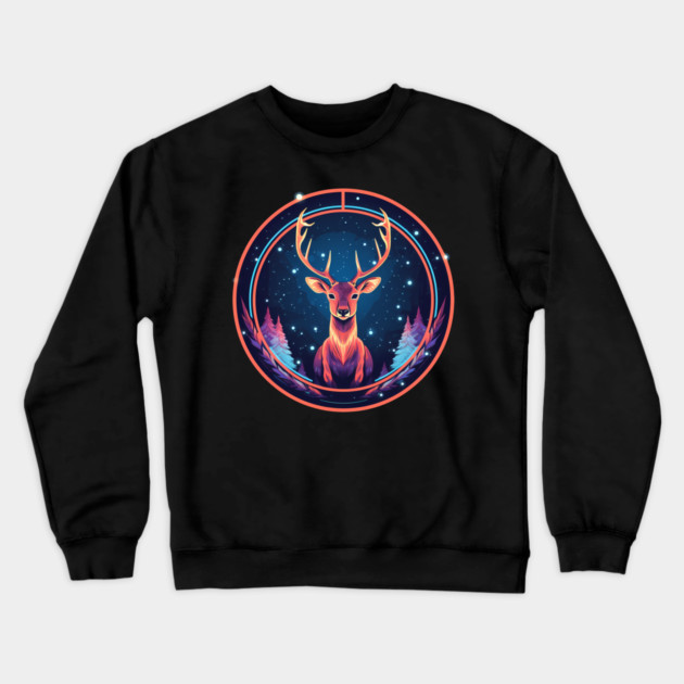 Deer in Ornament, Love Deers Crewneck Sweatshirt by logiamerch