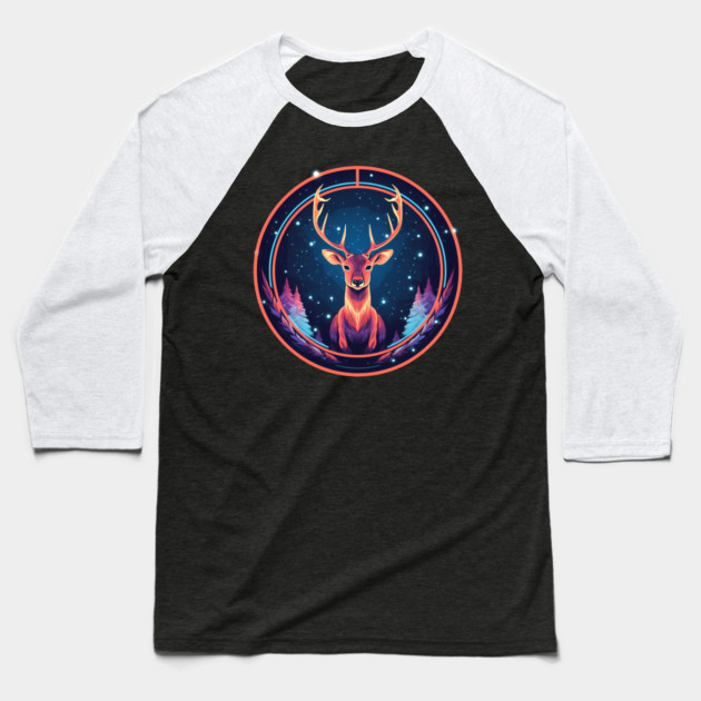 Deer in Ornament, Love Deers Baseball T-Shirt by logiamerch