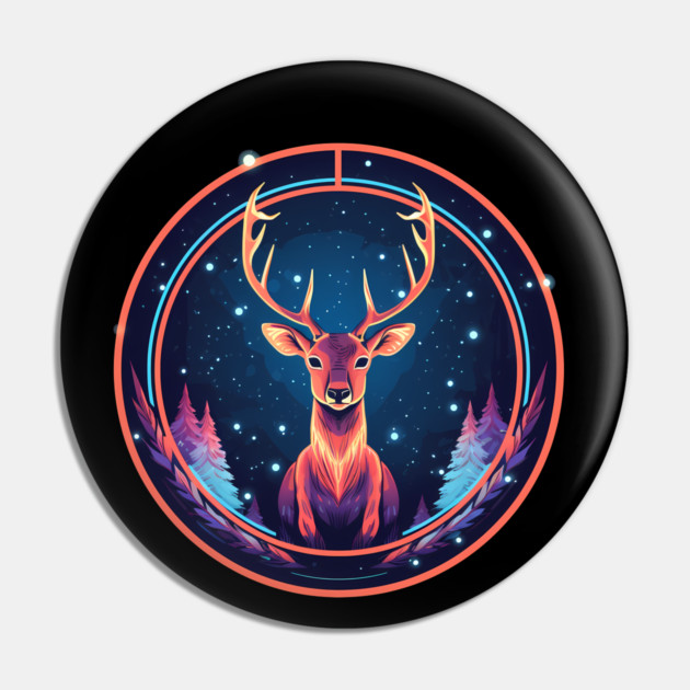 Deer in Ornament, Love Deers Pin by logiamerch