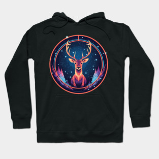 Deer in Ornament, Love Deers Hoodie
