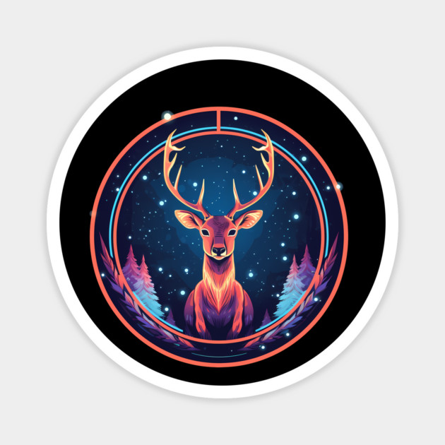 Deer in Ornament, Love Deers Magnet by logiamerch