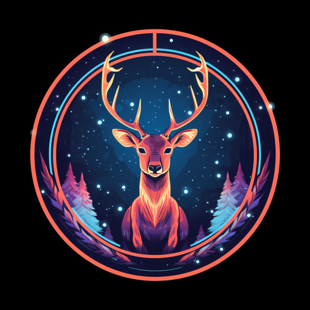 Deer in Ornament, Love Deers by logiamerch