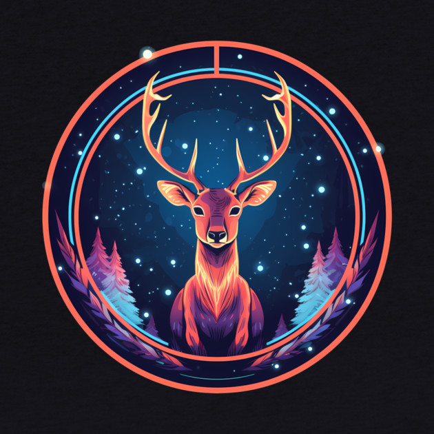 Deer in Ornament, Love Deers by logiamerch