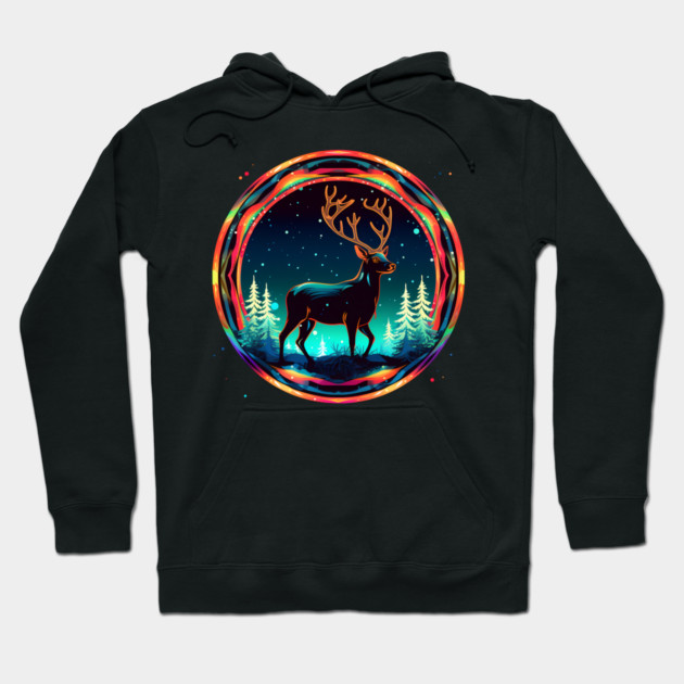 Deer in Xmas Glowing Ornament, Love Deers Hoodie by logiamerch