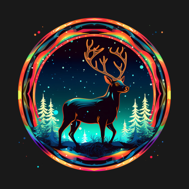 Deer in Xmas Glowing Ornament, Love Deers by logiamerch