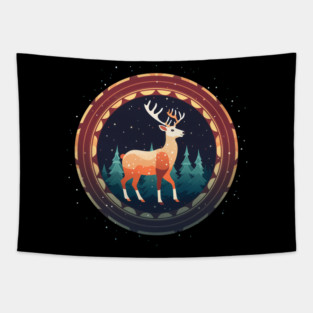 Deer in Ornament, Love Deers Tapestry