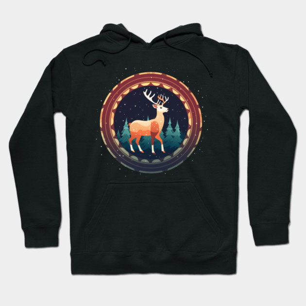 Deer in Ornament, Love Deers Hoodie by logiamerch