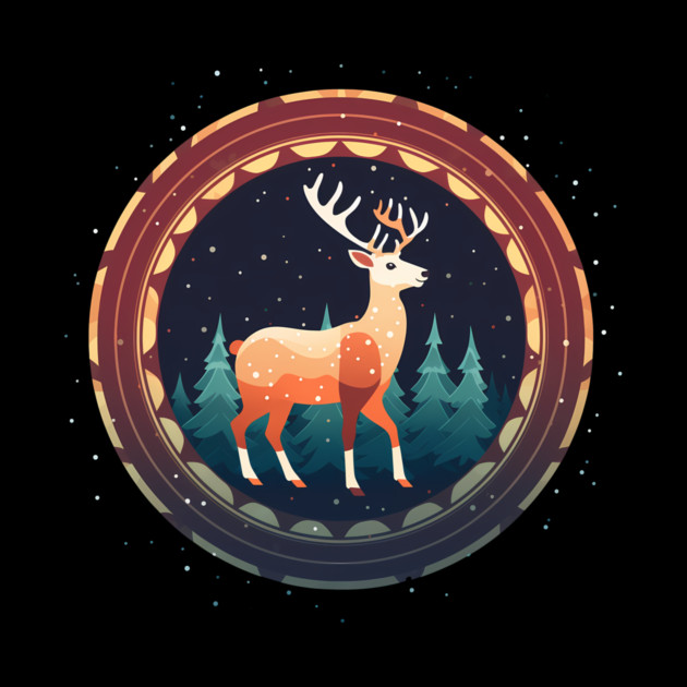 Deer in Ornament, Love Deers by logiamerch