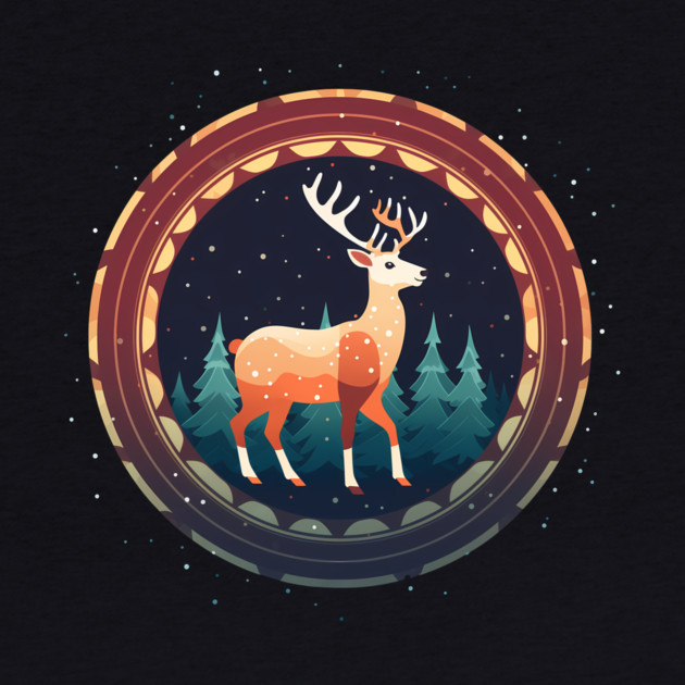 Deer in Ornament, Love Deers by logiamerch