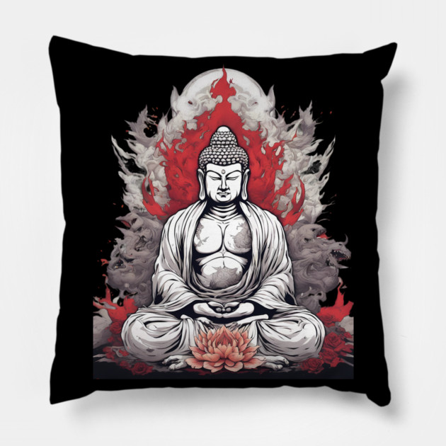 Buddha Statue Pillow by animegirlnft