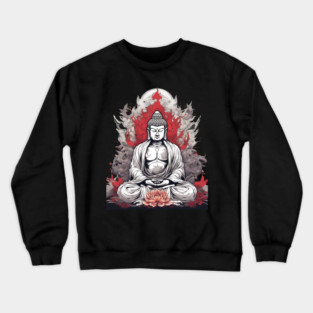 Buddha Statue Crewneck Sweatshirt