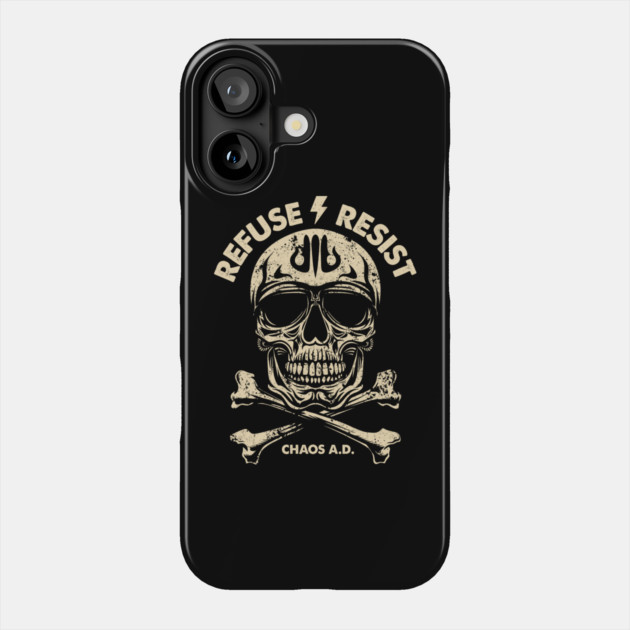 REFUSE RESIST Phone Case by artslaves