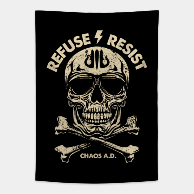 REFUSE RESIST Tapestry by artslaves