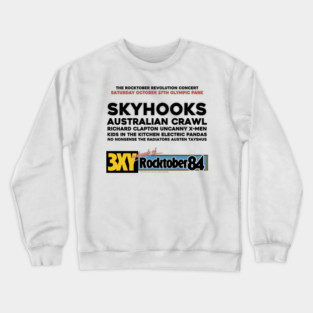 3XY Rocktober Revolution Concert Print 1984 Crewneck Sweatshirt