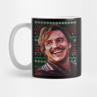 Nicolas Cage Pedro Pascal Meme - Ugly Xmas Part 2 Mug