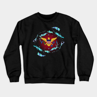 the heartbeat of the virgin islands Crewneck Sweatshirt