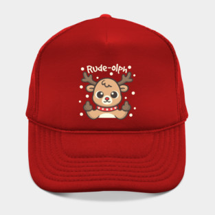 Rude olph ugly christmas sweater Hat