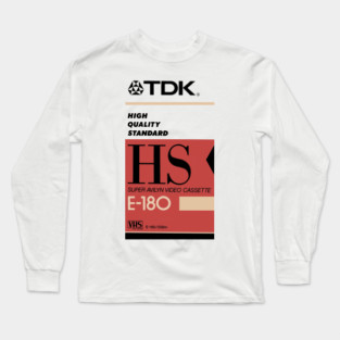 Retro VHS Tape Long Sleeve T-Shirt