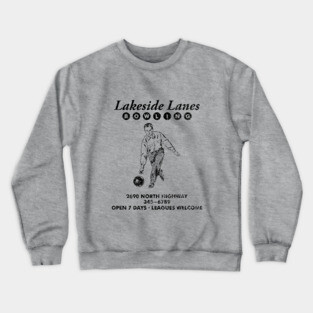 Lakeside Lanes Bowling Crewneck Sweatshirt
