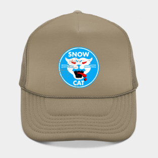 Snow Cat Vintage Decal Hat