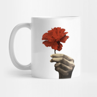 Hadestown Red Flower and Hand| Musical Theatre Gift Mug