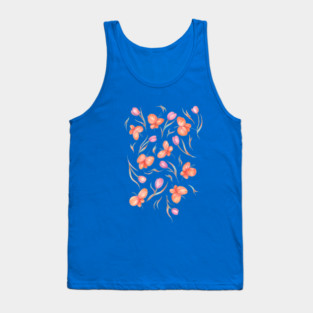 butterflies and tulips Tank Top
