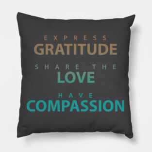Express Gratitude. Pillow