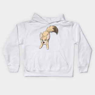 Happy Fennec Fox Kids Hoodie