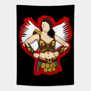 Terrifier 2 Warrior Sienna Shaw Halloween Tapestry