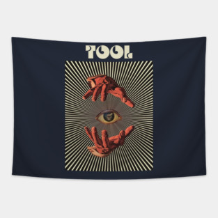 Hand Eyes Tool Tapestry